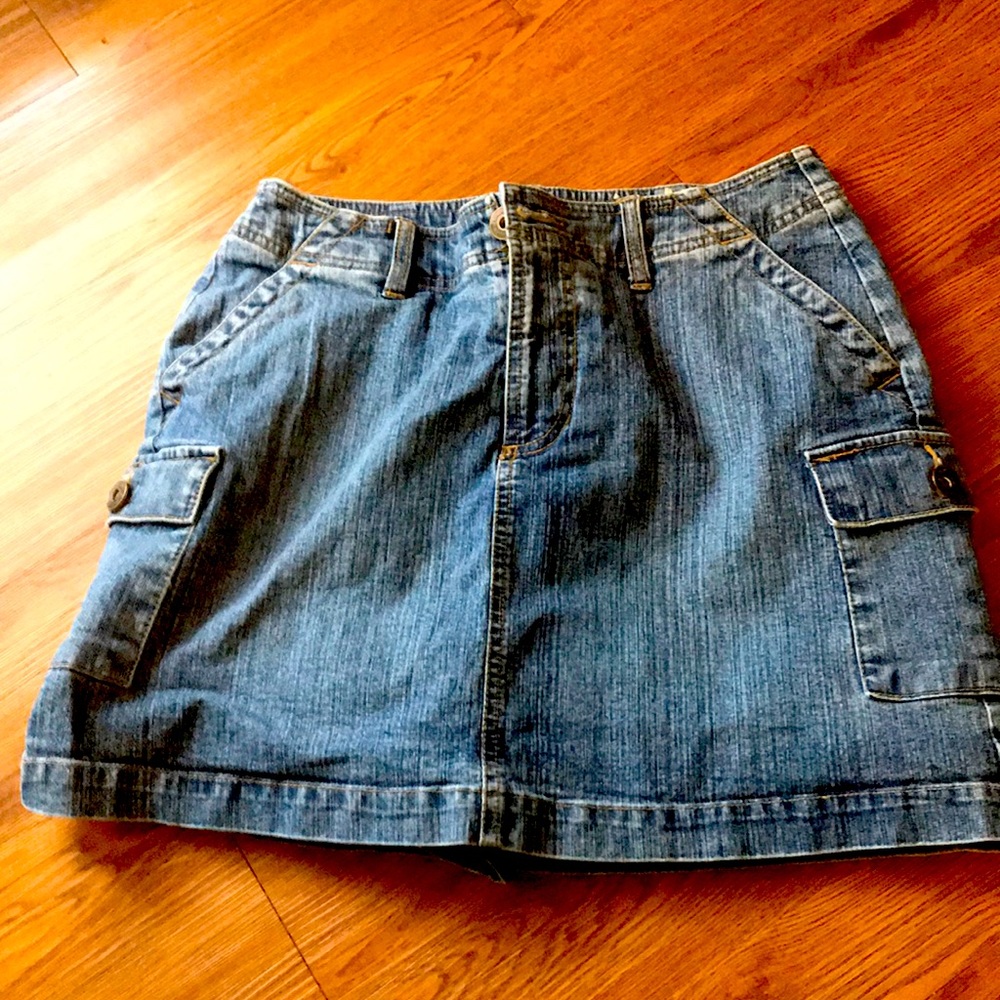 St Johns Bay Denim Miniskort Size 6